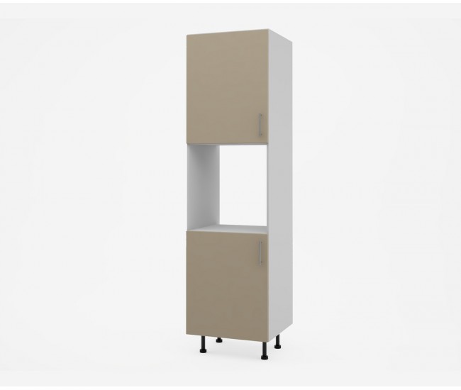 Колонен кухненски шкаф Лукс мат М12 - 60 см - MDF Супер мат лате