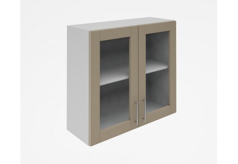 Горен кухненски шкаф Лукс мат М21 - 80 см - MDF Супер мат лате