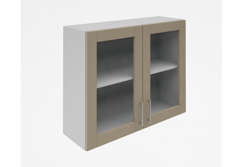 Горен кухненски шкаф Лукс мат М21 - 90 см - MDF Супер мат лате