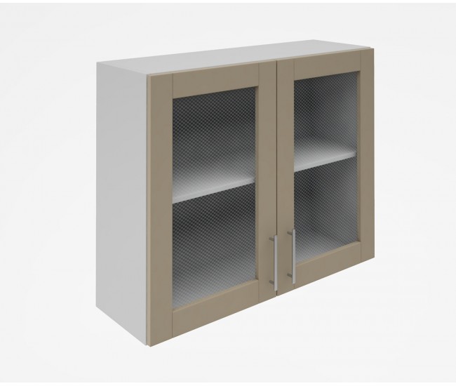 Горен кухненски шкаф Лукс мат М21 - 90 см - MDF Супер мат лате