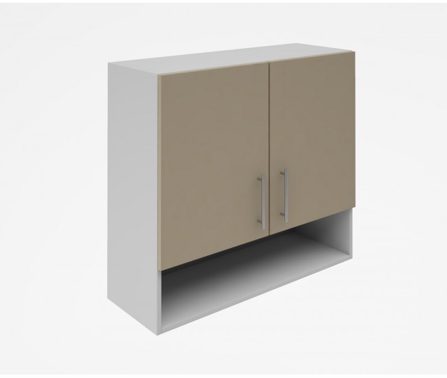 Горен кухненски шкаф Лукс мат М22 - 80 см - MDF Супер мат лате