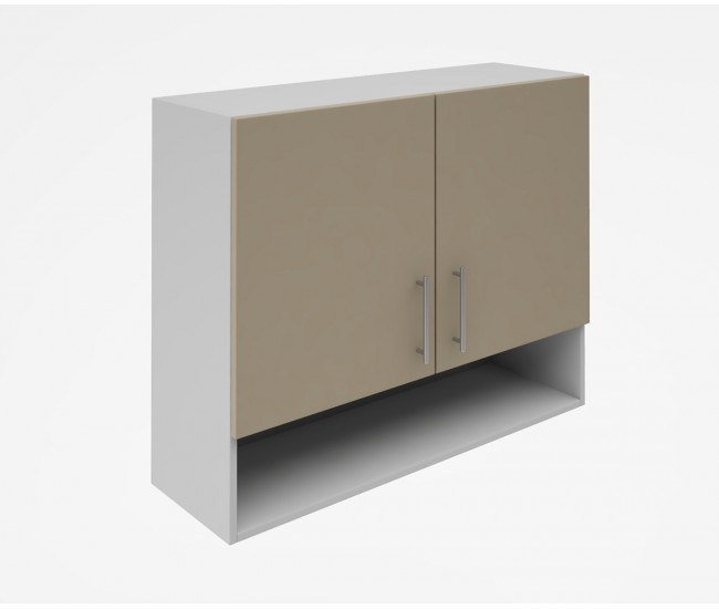 Горен кухненски шкаф Лукс мат М22 - 90 см - MDF Супер мат лате