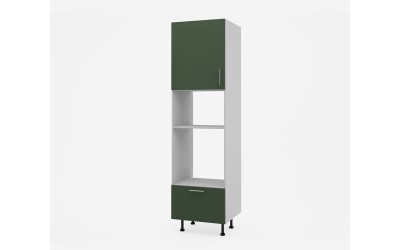 Колонен кухненски шкаф Лукс мат М14 - 60 см - MDF Супер мат маслина