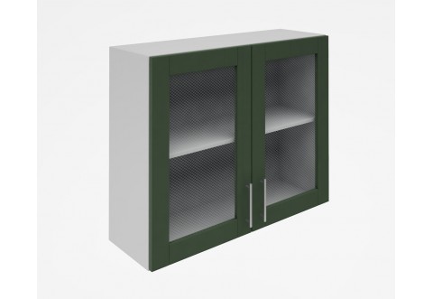 Горен кухненски шкаф Лукс мат М21 - 90 см - MDF Супер мат маслина