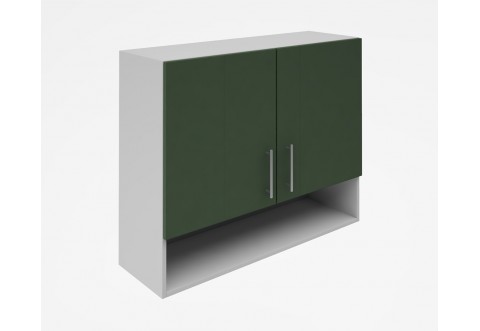 Горен кухненски шкаф Лукс мат М22 - 90 см - MDF Супер мат маслина
