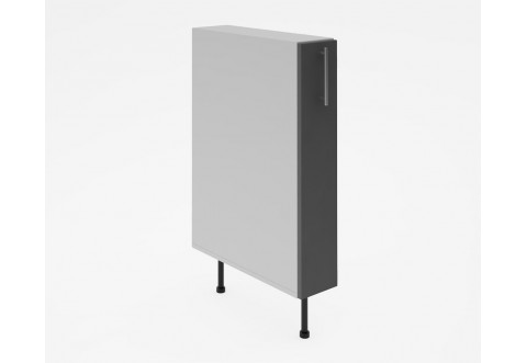 Долен кухненски шкаф Лукс мат М10 - 15 см - MDF Супер мат сиво Долен кухненски шкаф Лукс мат М10 - 15 см - MDF Супер мат сиво