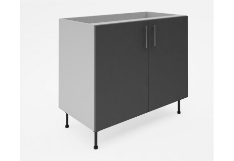 Долен кухненски шкаф Лукс мат М6 - 100 см - MDF Супер мат сиво Долен кухненски шкаф Лукс мат М6 - 100 см - MDF Супер мат сиво