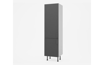 Колонен кухненски шкаф Лукс мат М13 - 60 см - MDF Супер мат сиво