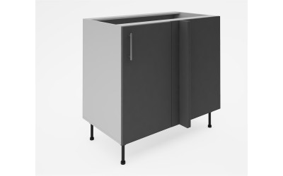 Долен кухненски шкаф Лукс мат М7 - 105 см - MDF Супер мат сиво