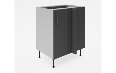 Долен кухненски шкаф Лукс мат М8 - 75 см - MDF Супер мат сиво
