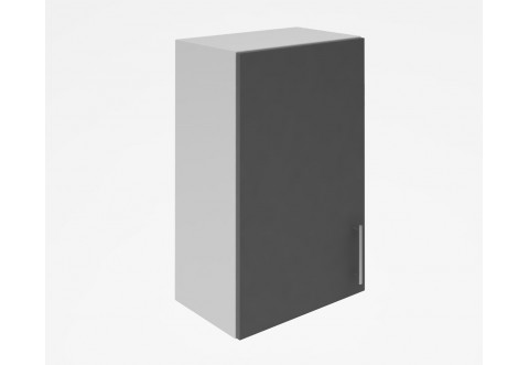 Горен кухненски шкаф Лукс мат М16 - 45 см - MDF Супер мат сиво Горен кухненски шкаф Лукс мат М16 - 45 см - MDF Супер мат сиво