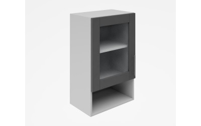 Горен кухненски шкаф Лукс мат М19 - 45 см - MDF Супер мат сиво