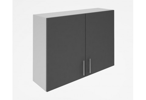 Горен кухненски шкаф Лукс мат М20 - 100 см - MDF Супер мат сиво Горен кухненски шкаф Лукс мат М20 - 100 см - MDF Супер мат сиво