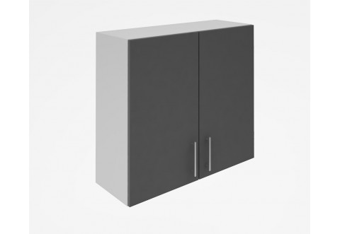 Горен кухненски шкаф Лукс мат М20 - 80 см - MDF Супер мат сиво