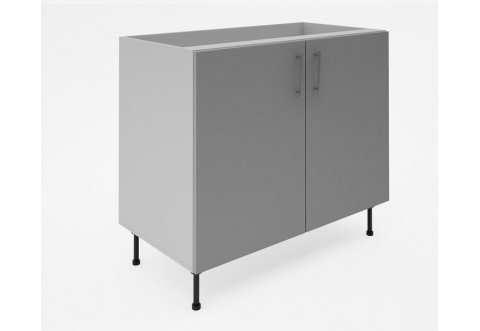 Долен кухненски шкаф Лукс мат М6 - 100 см - MDF Супер мат светлосиво