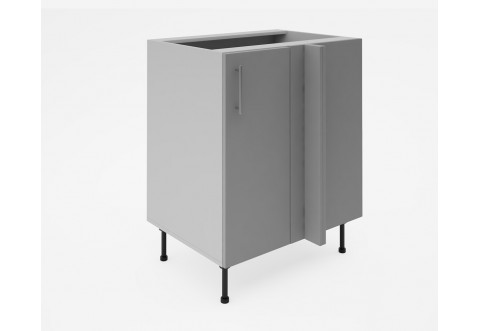 Долен кухненски шкаф Лукс мат М8 - 75 см - MDF Супер мат светлосиво