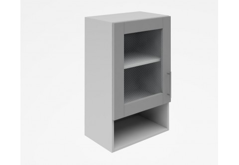 Горен кухненски шкаф Лукс мат М19 - 45 см - MDF Супер мат светлосиво