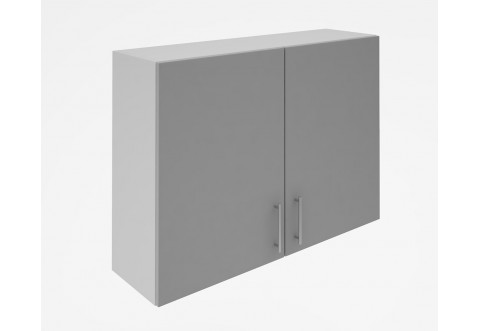 Горен кухненски шкаф Лукс мат М20 - 100 см - MDF Супер мат светлосиво