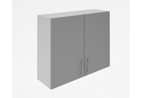 Горен кухненски шкаф Лукс мат М20 - 90 см - MDF Супер мат светлосиво