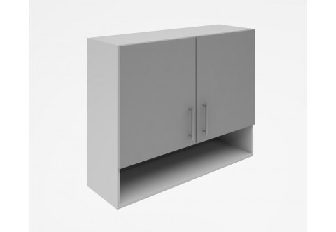 Горен кухненски шкаф Лукс мат М22 - 90 см - MDF Супер мат светлосиво