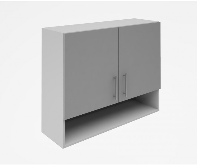 Горен кухненски шкаф Лукс мат М22 - 90 см - MDF Супер мат светлосиво Горен кухненски шкаф Лукс мат М22 - 90 см - MDF Супер мат светлосиво