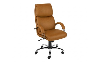 Директорски стол Nadir Steel V - Светлокафяв
