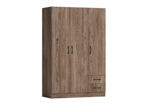 Трикрилен гардероб Аполо 2 - Браун Силвърджак Трикрилен гардероб Аполо 2 - Браун Силвърджак