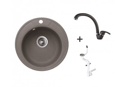 Комплект мивка и смесител ICGS 8301/ICF 237012 Grey Комплект мивка и смесител ICGS 8301/ICF 237012 Grey