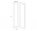 Врата от система за дрешник Dress MDF Бяло фладер Врата от система за дрешник Dress MDF Бяло фладер