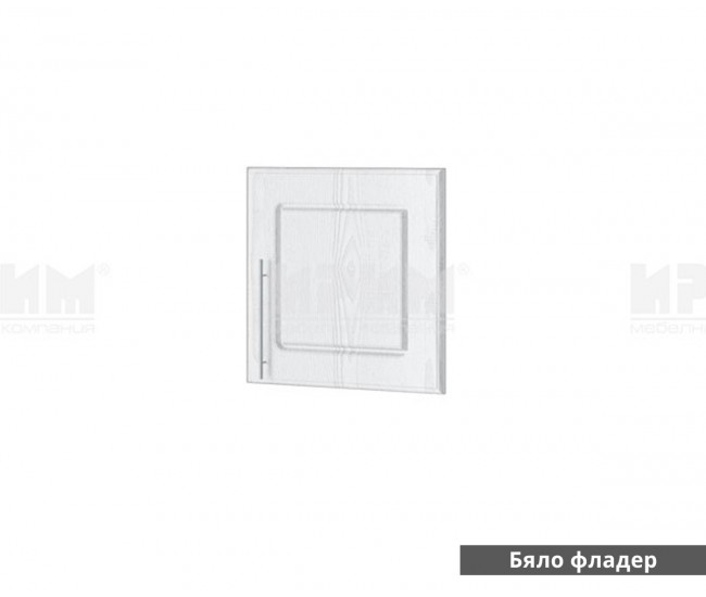 Врата от система за дрешник Dress MDF Бяло фладер