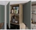 Кухня с остров Сити 9126 MDF Олив мат/Сонома арвен