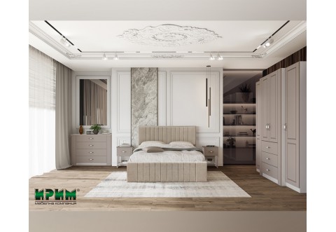 Спален комплект Boutique 1 - 160/200, МДФ Капучино мат/Кашмир Спален комплект Boutique 1 - 160/200, МДФ Капучино мат/Кашмир