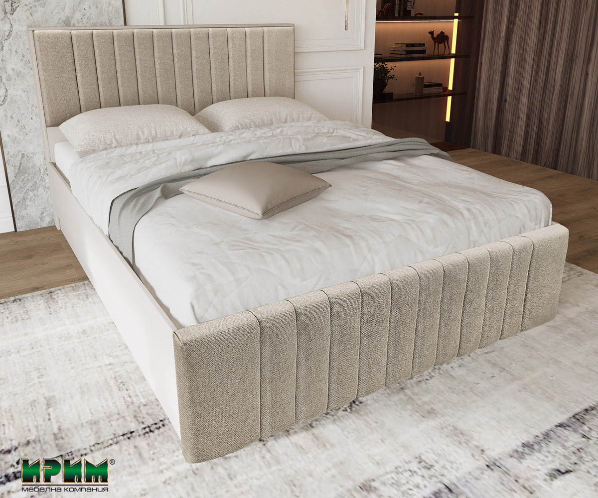 Луксозен спален комплект с матрак 160/200 см ИРИМ Boutique 1 MDF ...