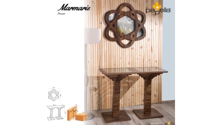 Тоалетна масичка Marmaris с огледало - Орех